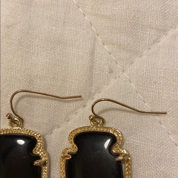 Kendra Scott Black Pointed Earrings - Picture 2 of 6